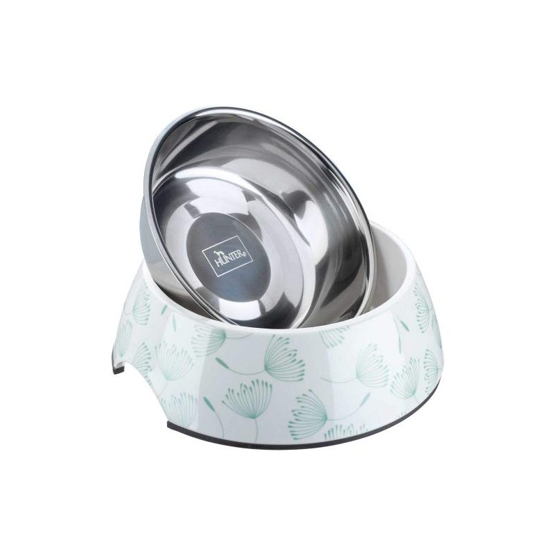 HUNTER BLIES Melamine Bowl with Stainless Steel Bowl 350ml