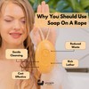 Eco Bath London Apricot Soap on a Rope, Luxury Eco-Friendly