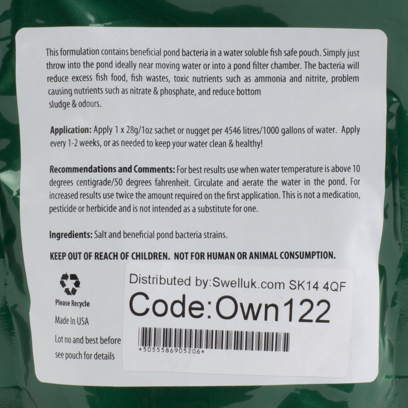 Swell UK Green Pond Water Control 6 Sachets - BOGOF