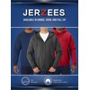 Jerzees -Men's NuBlend -Fleece -Sweatshirts & -Hoodies, Full Zip-Heather Grey,