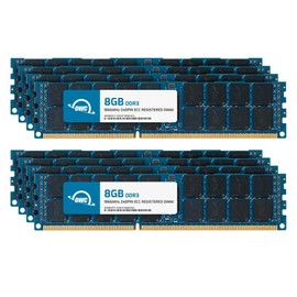 OWC 64GB (8x8GB) DDR3L 1866 PC3L-14900 CL13 1Rx4 240-pin 1.35V ECC Registered RDIMM Memory RAM Module Upgrade Kit for Select Workstations or Servers