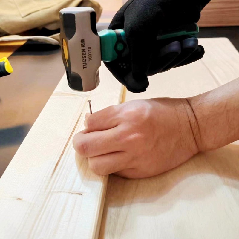 BSTEPRON 1lb Sledge Hammer, Mini Strike Drilling Hammer Sledgehammer with