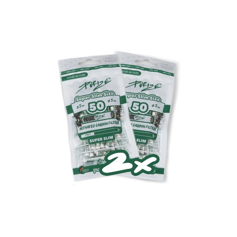 PURIZE® Bag | 100 Super Slim Size Aktis White (2