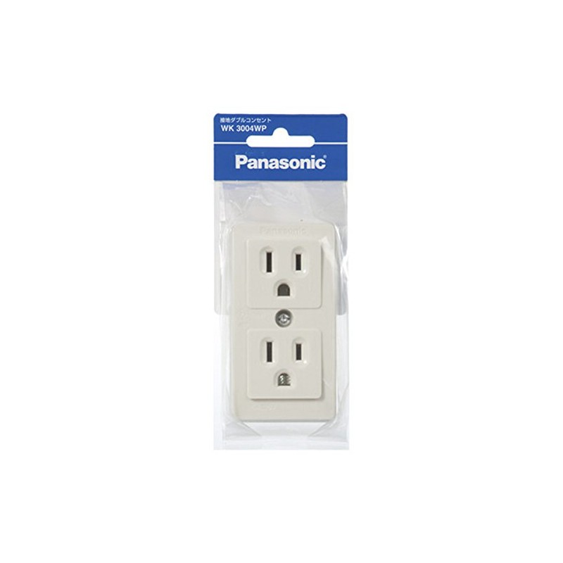 Panasonic WK3004WP Grounding Double Outlet