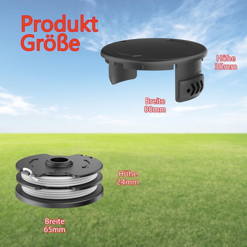 Evenlinkics TLP-01 Replacement Spool, for Parkside Grass Trimmer PRTA 20-Li