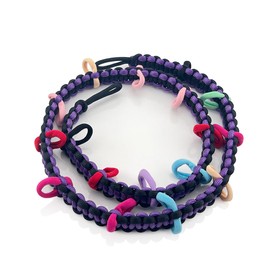 Rubber Ducks Holder for Jeep,Paracord Duck Holder for Jeep Wrangler YJ TJ JK JL JT,Can Hold 34 Rubber Ducks,Black/Purple