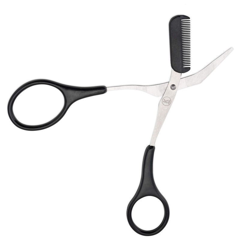 K-Pro Eyebrow Scissors - Scissors Removable Eyebrow Comb for Men