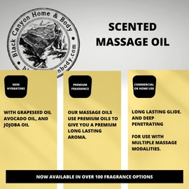 Black Canyon Wild BlackBerry Vanilla Scented Massage Oil, 12 Oz (2 Pack)