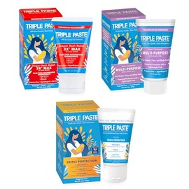 Triple Paste Gift Bundle: Diaper Rash Cream Ointment, 3X Max Strength, Multi-Purpose, 2oz Trio Kit