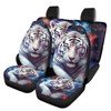 ZOUTAIRONG White Tiger Car Seat Covers Galaxy Car Accessories Interior