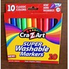 CRA-Z-ART Super Washable Broadline Markers 10 Bright Classic Colors ART
