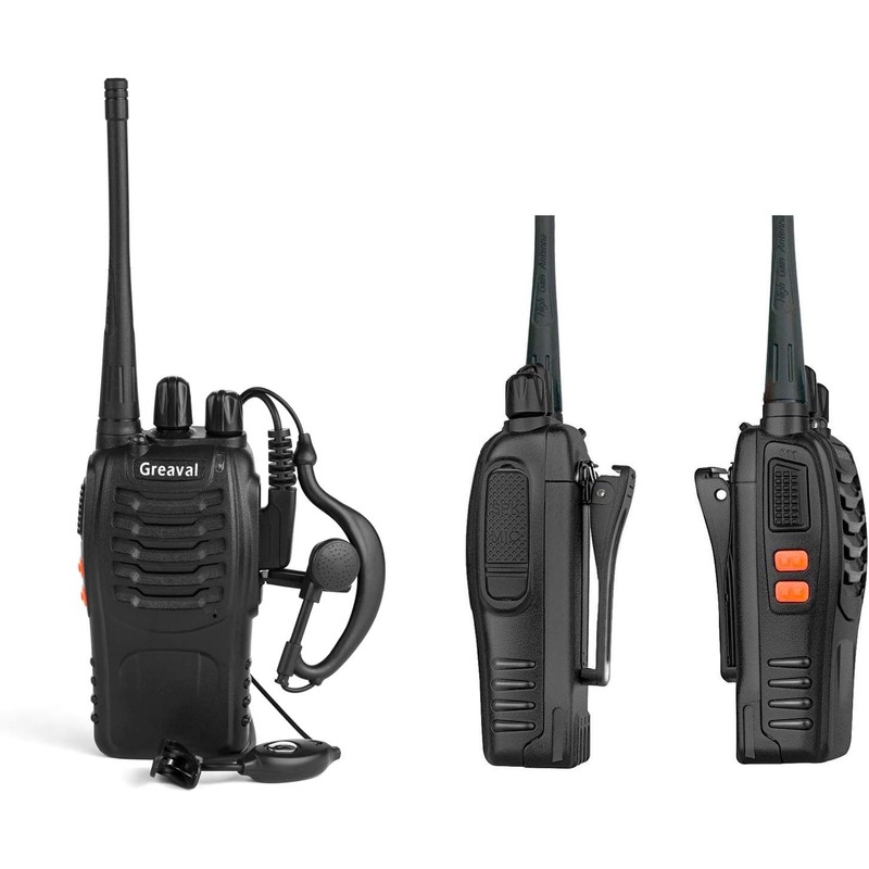 Long Range Walkie Talkies Rechargeable Two-Way Radios with Earpiece, Walkie