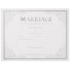 Marriage Certificate (Pk of 6) - Premium, Silver Foil Embossed