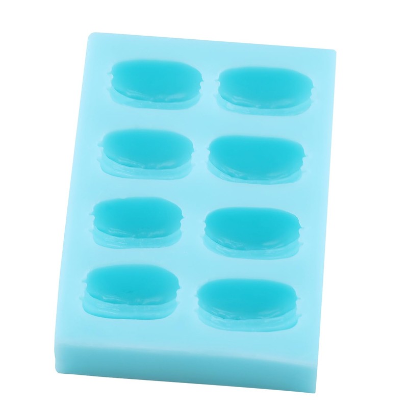3D Macaron Fondant Mold Macaron Hamburger Silicone Mold