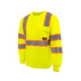 Radians Unisex Adult Vis Safety-Shirts, Hi-vis Green, X-Large US