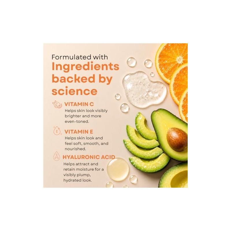 GLEOW- Fabricado en EE. UU. el suero de vitamina C