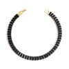 JASKFG Cubic zirconia diamond bracelet (gold and black)