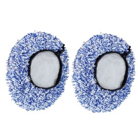Carkio Microfibre Car Brush Cover, 2 Pieces Brush Cover for SB Washers/Wash Box Brush, Scratch-Free Car Washing,Universal Wash Mitt for Gentle Car Wash & Car Care - Blue