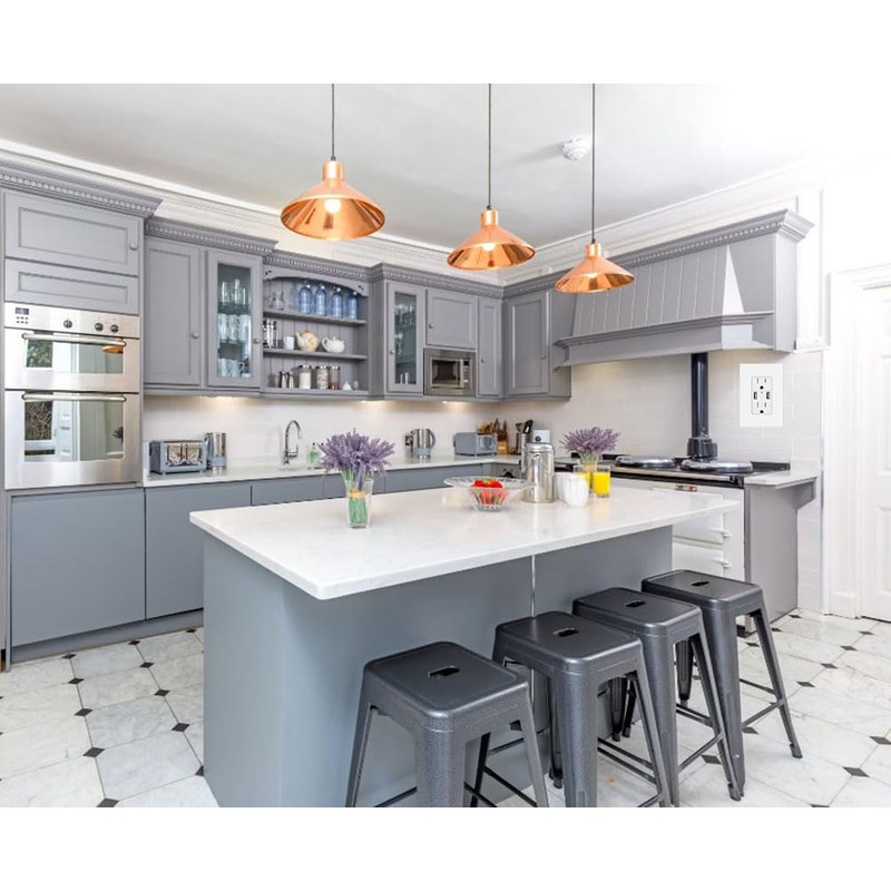 Screwless Decorator Wall Plates 1-Gang Switch Outlet Electrical Cover Pate