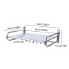 NOT INCLUDE Stainless Steel Microwave Oven Rack Wall-Mount Kitchen Shelf