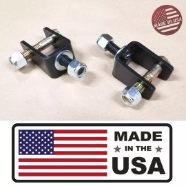 StreetRays [SR] Anti Bind Lower Rear Shock Relocation Mounting Brackets 1964-1977 GM A-Body