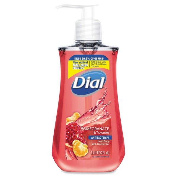 Antimicrobial Liquid Soap, 7 1/2 oz Pump Bottle, Pomegranate &amp; Tangerine, 12/CT