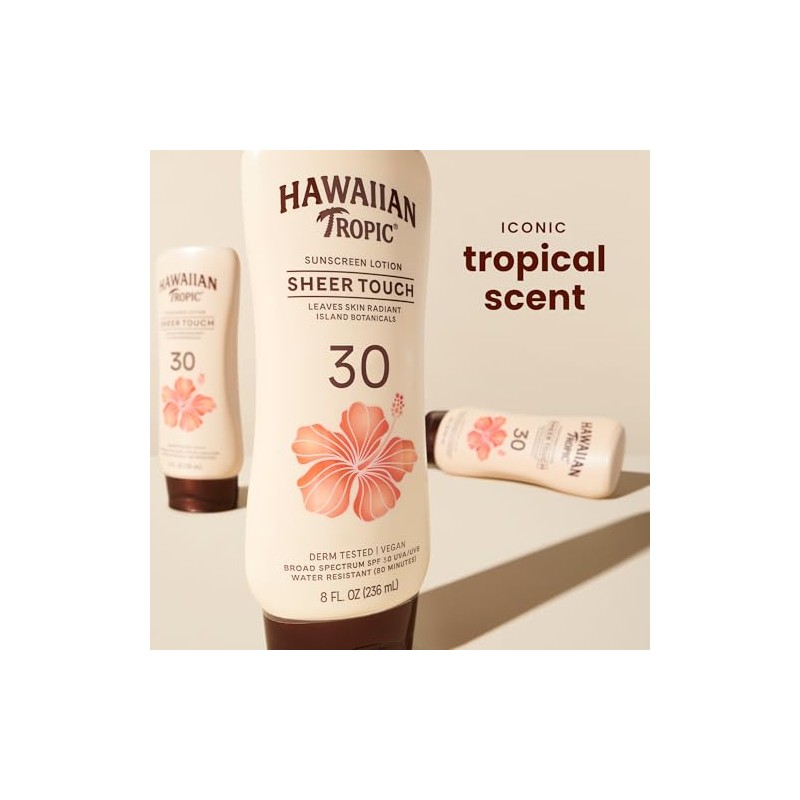 Hawaiian Tropic Protector solar Sheer Touch Amplio Espectro Sun Care
