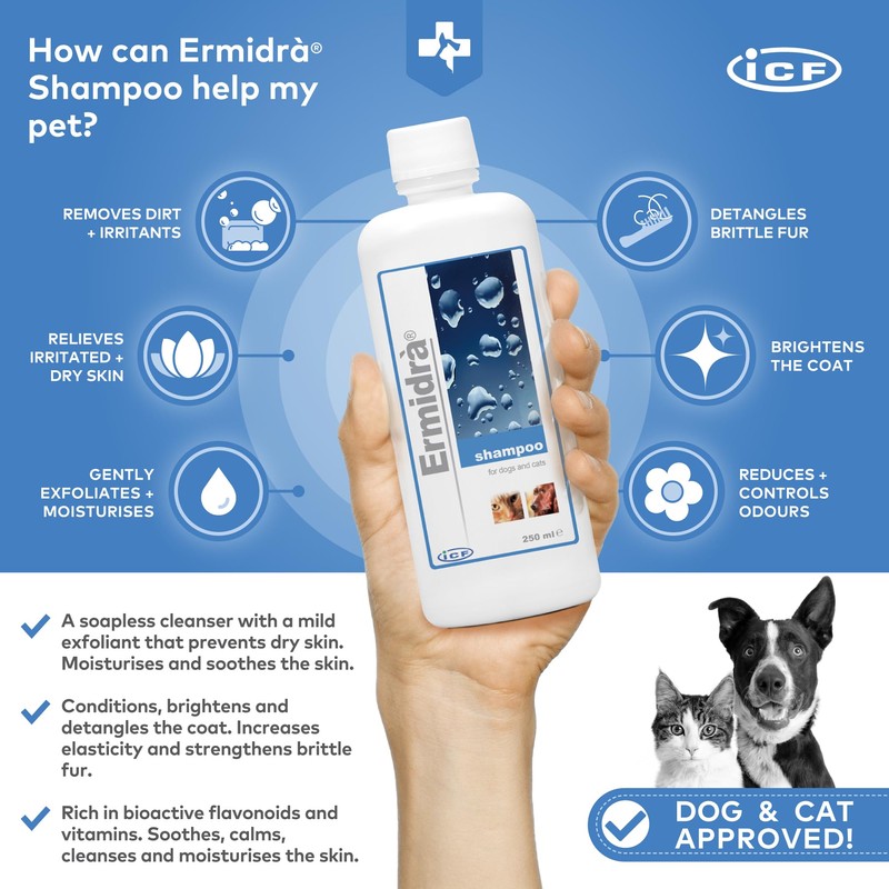 ICF | Ermidra Dog Shampoo For Itchy Skin Relief |