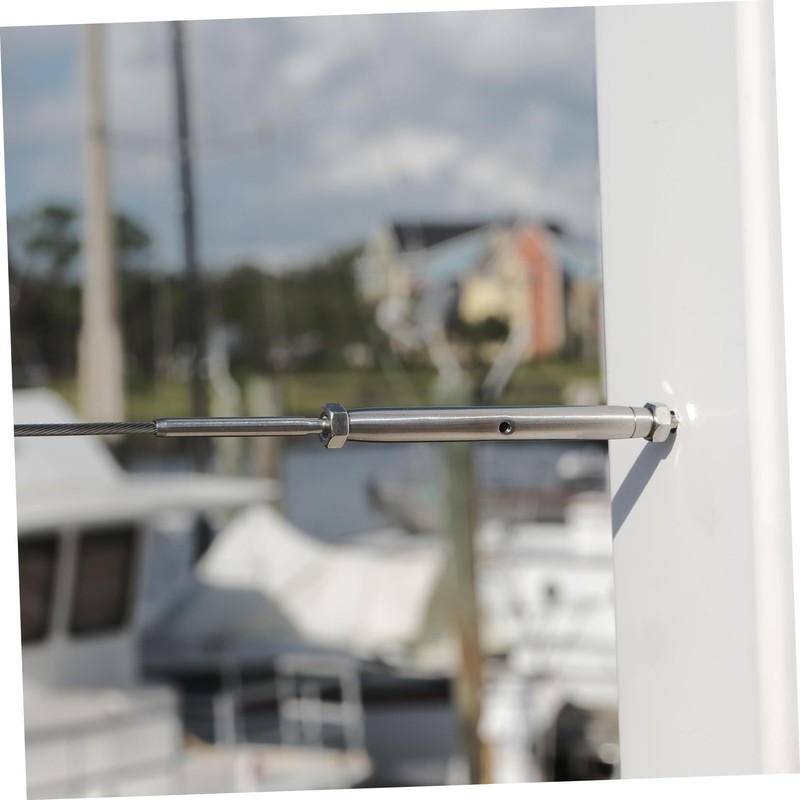 Angoily 1set Stainless Steel Connector Cable Management Mountable Kit Cabling