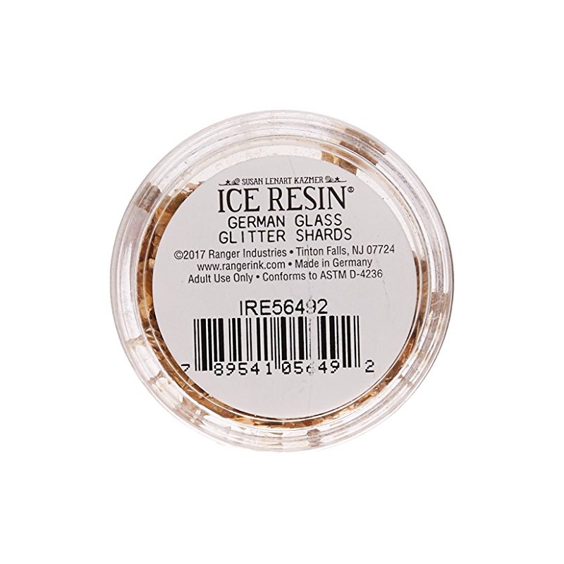 Ice Resin® Glass Glitter Shards, Antique Gold