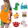 DIY Sewing Kit Children, Sewing Set Animal Shapes Felt Craft