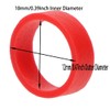 ONLYKXY 250 Pieces Red Silicone Cable Ties Data Lines Silicone