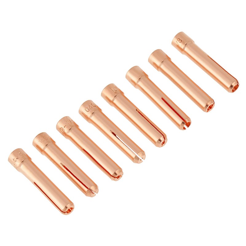 49pcs/set Gas Lens Alumina Nozzles Cups Collets Accessory Kit for