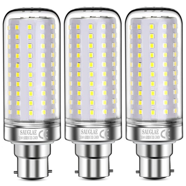 SAUGLAE SAUGLAE 26W LED lamps, 200W incandescent lamp equivalent, 6000K
