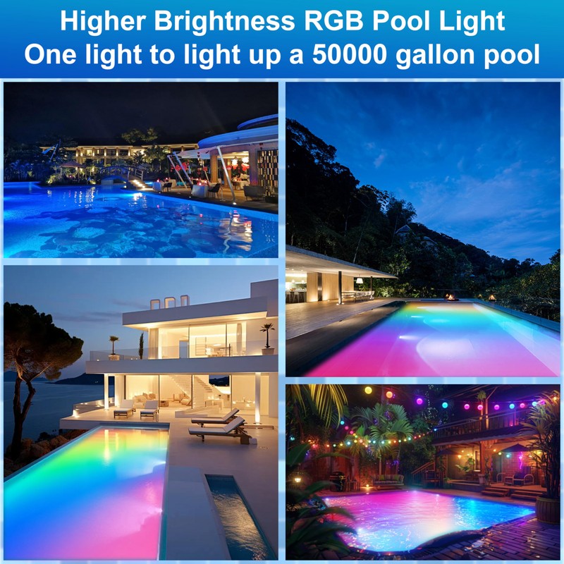 Vzyhik Pool Lights for Inground Pool LED Pool Light Bulb