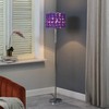 ORE HBL2803 Roses in Bloom Acrylic/Metal Floor Lamp, Lavender, 63"