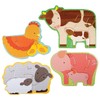 Petit Collage Beginner Puzzle Farm Babies