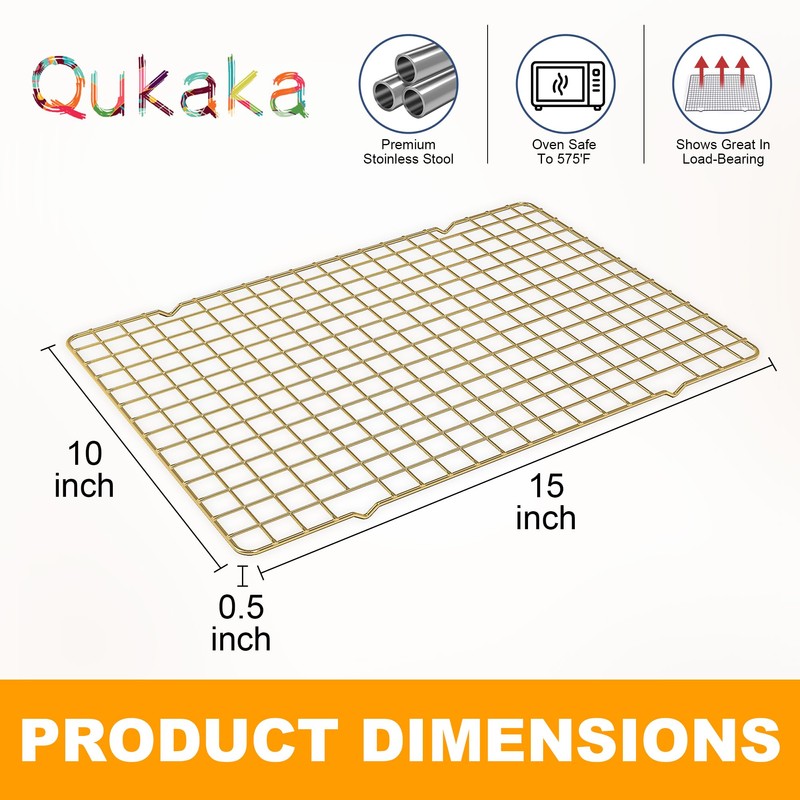 2-Pack Cooling Racks for Cooking and Baking - 10" x