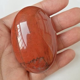 Manekieko Manekieko Natrlicher Roter Achat Sorgensteine, Ovaler Handfl?chentaschen Heilkristall Massage Spa Energiestein