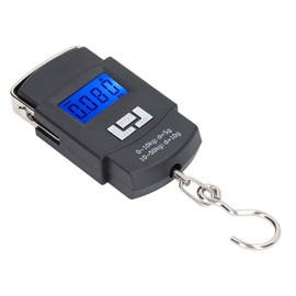 Fish Scale, Backlit LCD Display Scale 50kg Electronic Balance Digital Hanging Hook Scale Portable Fishing Postal Weight Luggage Scale with Non Slip Handle for Shopping Home Travel Outdoor Tackle Bag