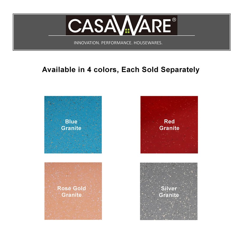 casaWare Ceramic Coated NonStick 12 Cup Muffin Pan (Red Granite)