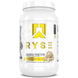 "RYSE Up Supplements" Loaded Protein Powder | 25g Whey Protein Isolate & Concentrate | High Protein, Low Carb, Low Sugar | 2LB (Vanilla Peanut Butter)