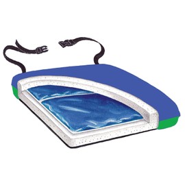 Skil-Care Super Soft Econo-Gel Wheelchair Cushion, 16" W x 16" D x 2" H, Pressure Relief Gel and Foam Seat, LSII Low-Shear Waterproof Cover, Black, 751166