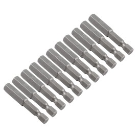LDEXIN 10Pcs Hex Head Allen Wrench Drill Bit Set, S2 Steel Magnetic Hex Bits H8.0 Hex Head Screwdriver Bits, 1/4" Hex Shank, 2 Inch Length