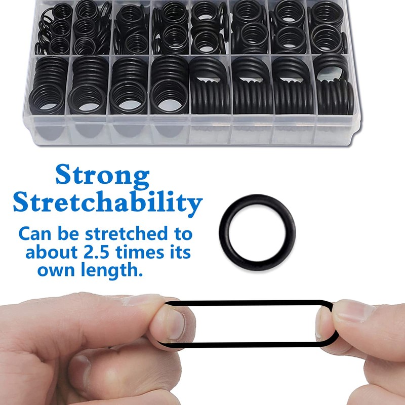ZDBB 1280 Pieces 24 Size Rubber O-Ring Assortment Kit with