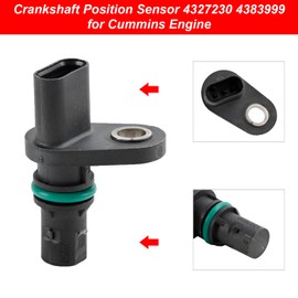 Topteng Crankshaft Position Sensor 4327230 4383999 for Cummins Engine 2897342 4327231