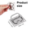 Biugaaufai 4 PCS 3 x 2.24 Inch 304 Stainless Steel