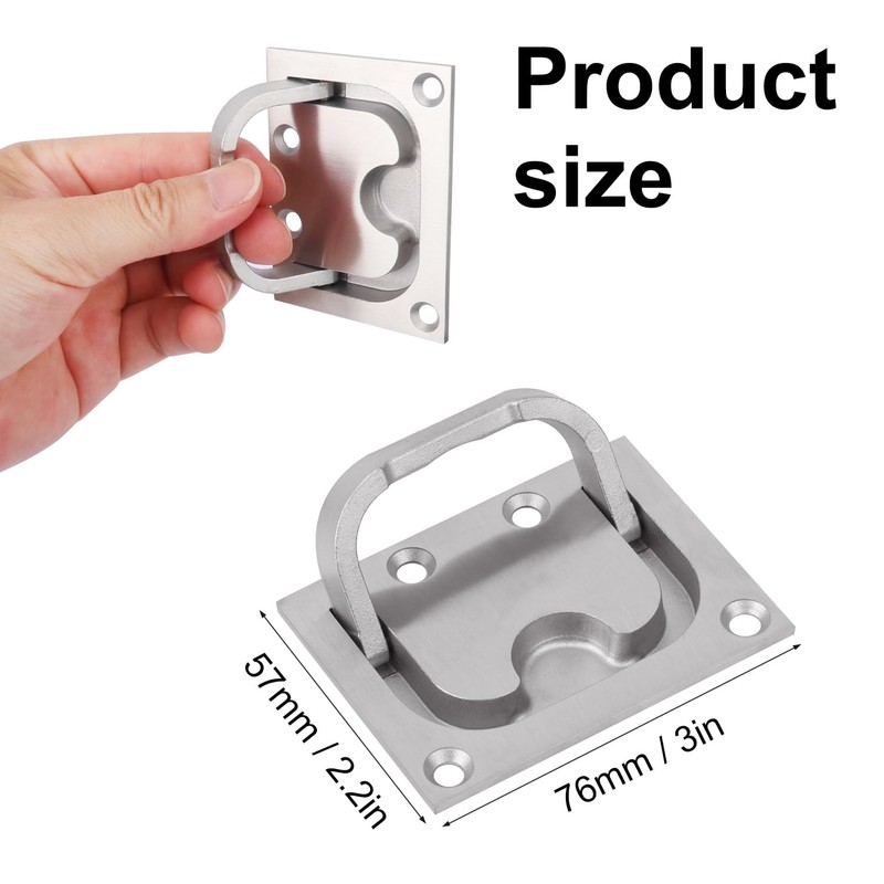 Biugaaufai 4 PCS 3 x 2.24 Inch 304 Stainless Steel
