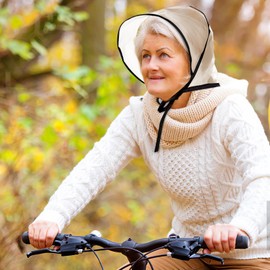 12Pcs Rain Bonnet with Plastic Visor,Waterproof Rain Scarf,Clear Rain Hats,Reusable Rain Bonnet for Women to Keep Hairstyle(Black)