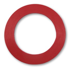 Gadgetime USA Red Silicone Toilet Flush Valve Seal Replacement for Mansfield 210 & 211 630-0030 Models - Tank Ring Gasket 79x54x1.8 mm Size Prevents Leaks and Running Toilets
